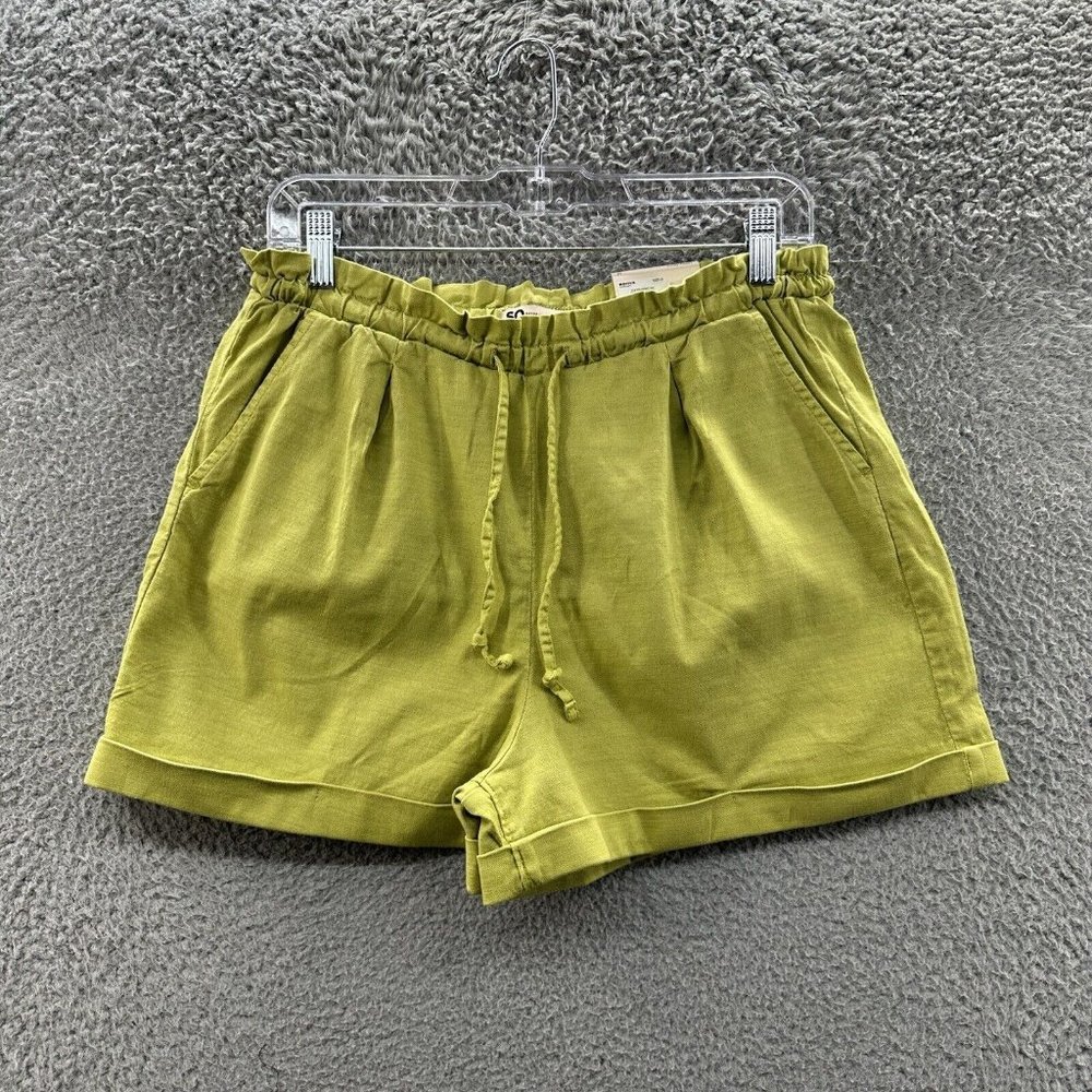 SO Shorts Junior's Medium Green High Rise Utility Shorts Junior's Size M
